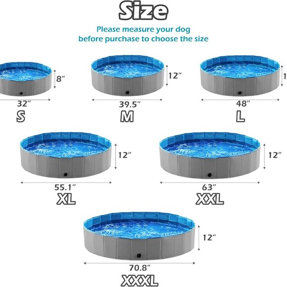 Foldable Dog Pet Bath Pool - Picture 7 of 8